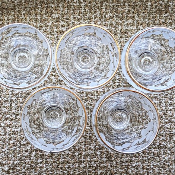 5 Russian Gus Khrustalny Liquor Vodka Crystal Glasses Gold Trim Set Of Five 5 - Picture 4 of 6
